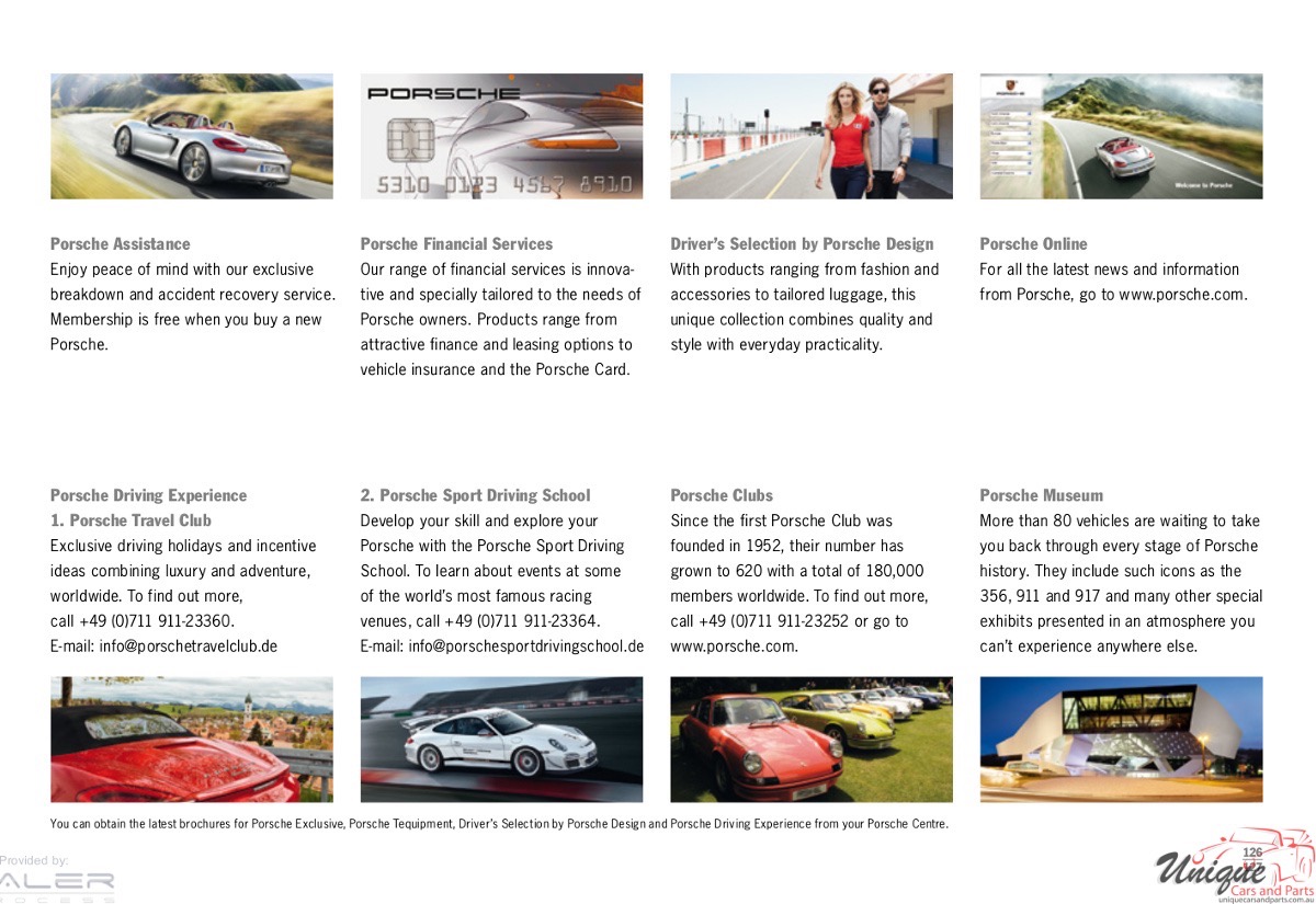 2014 Porsche Boxster Folder Page 1